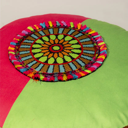 Boho Rhapsody Handmade Pouf